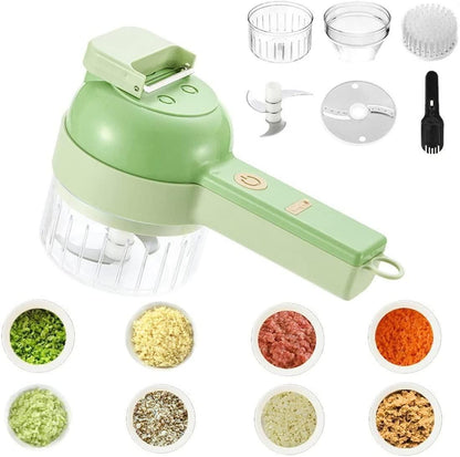 Grovelect 4 in 1 Portable Electric Vegetable Cutter Set