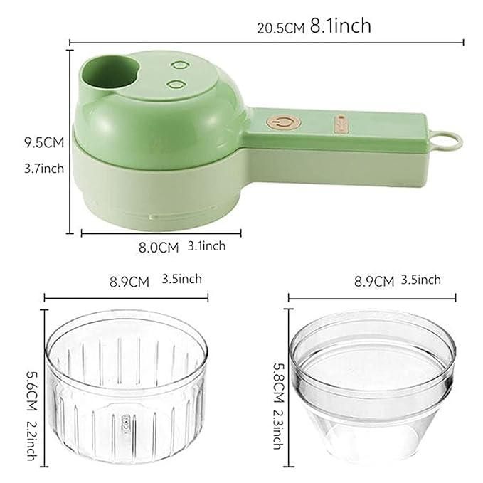 Grovelect 4 in 1 Portable Electric Vegetable Cutter Set