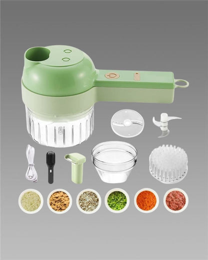 Grovelect 4 in 1 Portable Electric Vegetable Cutter Set